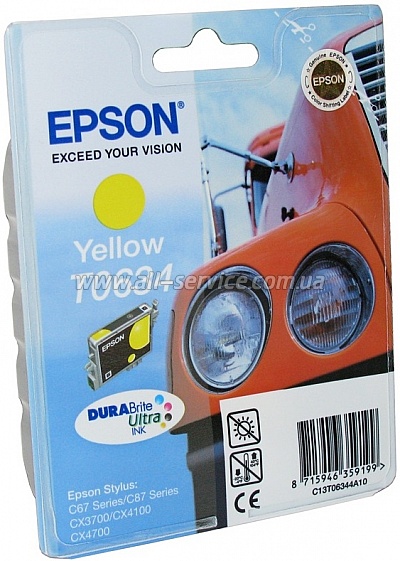  Epson StC67/ C87, CX3700/ 4100/ 4700 yellow (C13T06344A10)