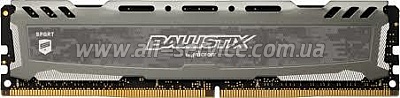  Micron Crucial DDR4 3000 16GB Ballistix Sport, Gray, CL 15, Retail (BLS16G4D30AESB)