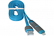  DEFENDER USB10-03BP USB(AM)-MicroUSB+Lightning blue 1m (87487)
