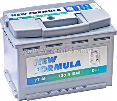 Аккумулятор автомобильный NEW FORMULA 77Ah Ев (-/+) 720EN (5772204209) Аккумулятор автомобильный NEW FORMULA 77Ah Ев (-/+) 720EN (5772204209)