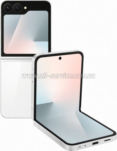 Смартфон Samsung Galaxy Flip7 FE 8/128Gb White (SM-F761BZWGSEK) Смартфон Samsung Galaxy Flip7 FE 8/128Gb White (SM-F761BZWGSEK)