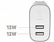   Belkin Boost Charger Dual USB 4.8A Silver (F7U049VFSLV)