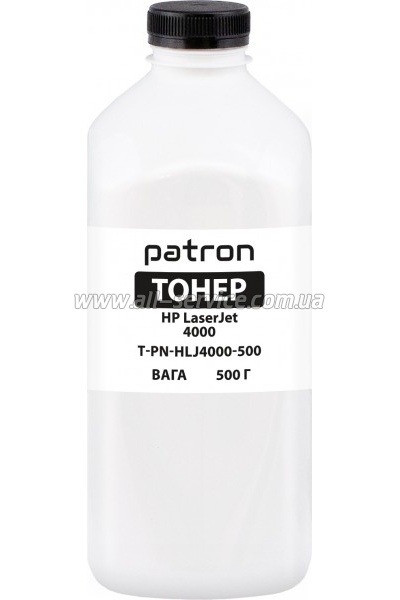 Тонер Patron HP LJ 4000 бутль 500г Black (PN-HLJ4000-500) Тонер Patron HP LJ 4000 бутль 500г Black (PN-HLJ4000-500)