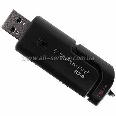  Kingston 16GB DataTraveler 104 USB 2.0 Black (DT104/16GB)