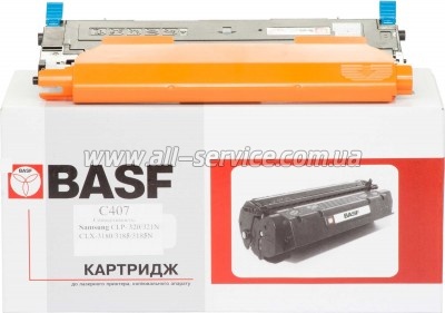 Картридж BASF Samsung CLP-320/ 320N/ 325/ CLX-3185 аналог CLT-C407S Cyan (BASF-KT-CLTC407S) Картридж BASF Samsung CLP-320/ 320N/ 325/ CLX-3185 аналог CLT-C407S Cyan (BASF-KT-CLTC407S)