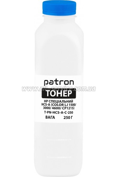 Тонер Patron HP Special HCS-A бутль 250г Cyan (PN-HCS-A-C-250) Тонер Patron HP Special HCS-A бутль 250г Cyan (PN-HCS-A-C-250)