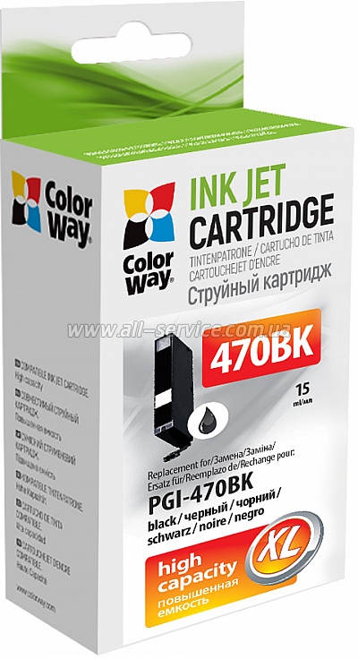  Colorway Canon PGI-470Bk Pixma MG5740/ MG6840 Black (CW-PGI-470Bk)