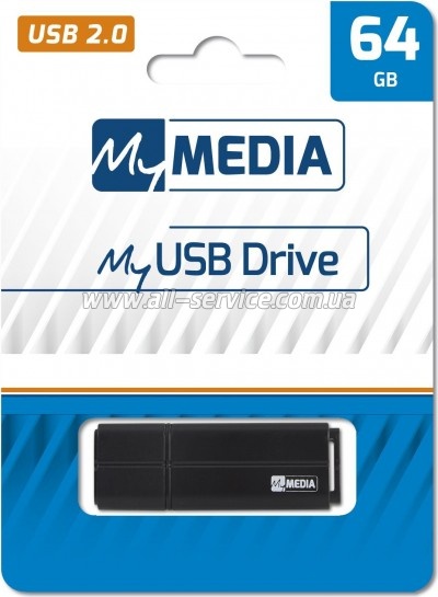 Флешка Verbatim 64GB MyMedia Black USB 2.0 (69263) Флешка Verbatim 64GB MyMedia Black USB 2.0 (69263)