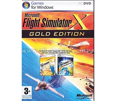  Microsoft Flight Sim X-Gold Win32 Russian DVD Case DVD (EGC-00057)