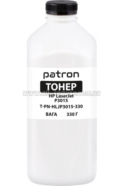 Тонер Patron HP LJ Enterprise P3015 бутль 330г Black (PN-HLJP3015-330) Тонер Patron HP LJ Enterprise P3015 бутль 330г Black (PN-HLJP3015-330)