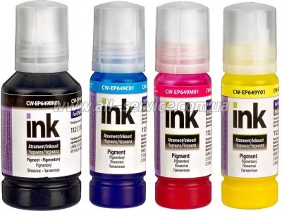 Комплект чернил ColorWay Epson L6490/ L6550/ L11160 BK/С/M/Y (CW-EP649SET01) Комплект чернил ColorWay Epson L6490/ L6550/ L11160 BK/С/M/Y (CW-EP649SET01)