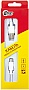 ���� ������ USB 2.0 AM to USB-C 1.0m 6A white Dengos (PLS-TC-6A-WHITE)
