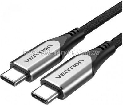 ���� ������ USB-C to USB-C 0.5m 60W USB 3.1 cotton braided Vention (TAAHD)