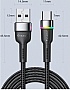 ���� ������ USB 2.0 AM to USB-C 2.0m 3A LED black Essager (EXCT-XCDA01)