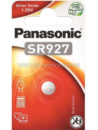  Panasonic SR927 * 1 Silver Oxide (SR-927EL/1B)