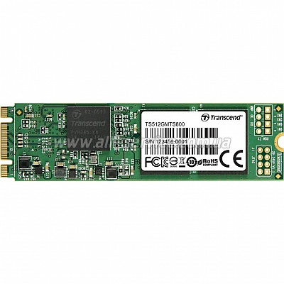 SSD  512GB TRANSCEND M.2 2280 MLC (TS512GMTS800S)