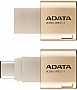  ADATA 64GB USB 3.1 Gen1 Type-A / Type-C UC350 Gold (AUC350-64G-CGD)