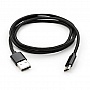   USB 2.0 AM to Type-C 1m nylon black Vinga (VCPDCTCNB1BK)