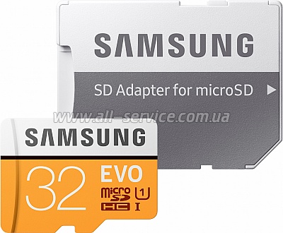   Samsung microSDHC 32 GB EVO UHS-I Class 10 (MB-MP32GA/AP)