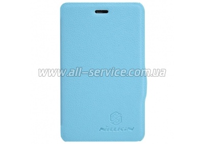  NILLKIN Nokia Asha 501 - Fresh Series Leather Case (Blue)