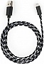 ���� ������ USB 2.0 AM to Micro 5P 2color nylon 1m black Vinga (VCPDCMBN31BK)