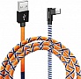 ���� ������ USB 2.0 AM to Micro 5P 1.0m Orange/Blue Grand-X (FM-08OB)