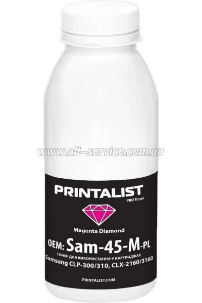  PRINTALIST Samsung CLP-300/ 310/ CLX-2160/ 3160  45 Magenta (Sam-45-M-PL)