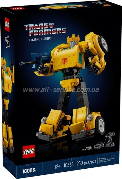  LEGO Icons Transformers Bumblebee 950 parts (10338)