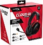  HyperX Cloud III Wireless Black-Red (77Z46AA)