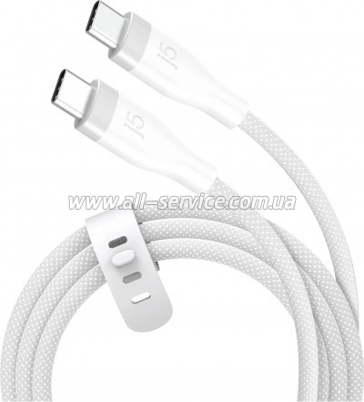 Дата кабель USB-C to USB-C 1.8m 60W 20V/3A premium J5create (JUCX18L18W-N) Дата кабель USB-C to USB-C 1.8m 60W 20V/3A premium J5create (JUCX18L18W-N)