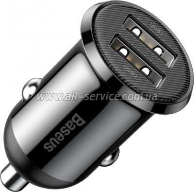 �������� ������� Baseus Grain Pro Car USB Black (CCALLP-01)