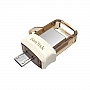  32GB SanDisk USB 3.0 Ultra Dual Drive m3.0 OTG White-Gold (SDDD3-032G-G46GW)