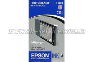  Epson StPro 7800/ 9800 photo black, 220. (C13T563100)