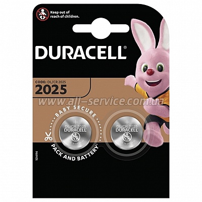  Duracell CR 2025 / DL 2025 * 2 (5000394203907 / 5008922)