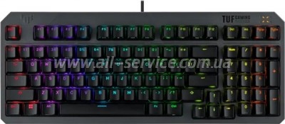 ���������� ASUS TUF Gaming K3 Gen II Opti-Mech RGB Red Switches USB UA Black (90MP0390-BKMA00)