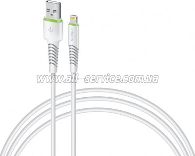 ���� ������ USB 2.0 AM to Lightning 1.2m CBFLEXL1 white Intaleo (1283126487460)