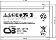 ������� � ��� CSB 12V 12Ah (GPL12120 F2)
