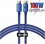 ���� ������ USB-C to USB-C 1.2m 100W blue Baseus (CAJY000603)