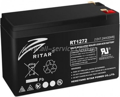 Аккумуляторная батарея Ritar AGM RT1272B 12V 7.2Ah (RT1272B) Аккумуляторная батарея Ritar AGM RT1272B 12V 7.2Ah (RT1272B)