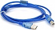 ������ ��� �������� USB 2.0 AM/BM 1.5m 2x ferrite transparent Voltronic (YT-AM/BM-1.5T)