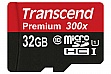   32GB TRANSCEND microSDHC Class 10 UHS-I Premium + SD  (TS32GUSDU1)