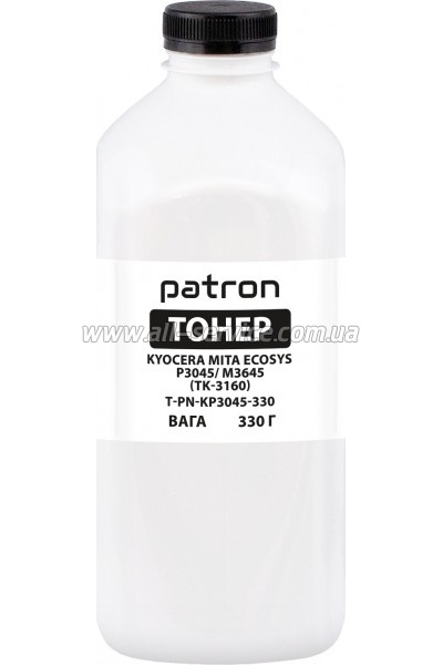 Тонер Patron Kyocera Mita Ecosys P3045/ M3645 бутль 330г Black (PN-KP3045-330) Тонер Patron Kyocera Mita Ecosys P3045/ M3645 бутль 330г Black (PN-KP3045-330)