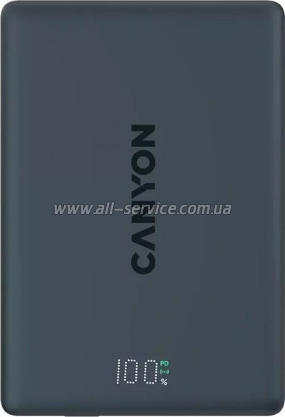 Батарея универсальная Canyon 5000mAh OnPower 500 PD 20W Magnetic MagSafe Black (CNS-CPB500B) Батарея универсальная Canyon 5000mAh OnPower 500 PD 20W Magnetic MagSafe Black (CNS-CPB500B)