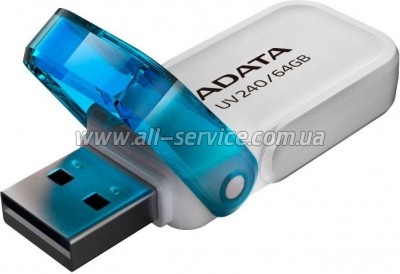  ADATA 64GB AUV 240 White USB 2.0 (AUV240-64G-RWH)