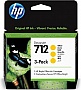  HP 712 DesignJet 230/ 630 Yellow 3-Pack (3ED79A)