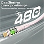 ���� ������ USB-C to USB-C 1.2m 60W PD TransLine-CC pink Promate (transline-cc.pink)