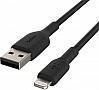 ���� ������ USB 2.0 AM to Lightning 1.0m braided black Belkin (CAA004BT1MBK)
