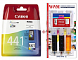  CL-441C Canon Pixma MG2140/ MG3140 +   Color (Set441-inkC)
