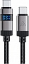 ���� ������ USB-C to USB-C 1.2m 60W digital display C15-03 Black Acefast (6974316283720)