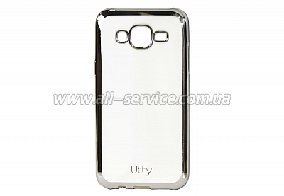  Utty Electroplating TPU  Samsung Galaxy J5 SM-J500 Silver (227616)